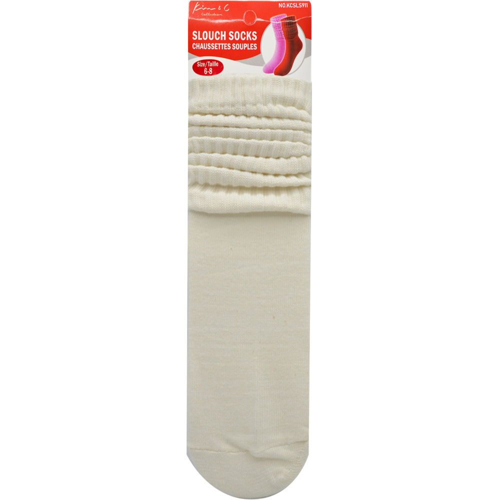 Slouch Socks 6-8 Off white (6pair/Pack) Slouch Socks 6-8 Off white (6pair/Pack)